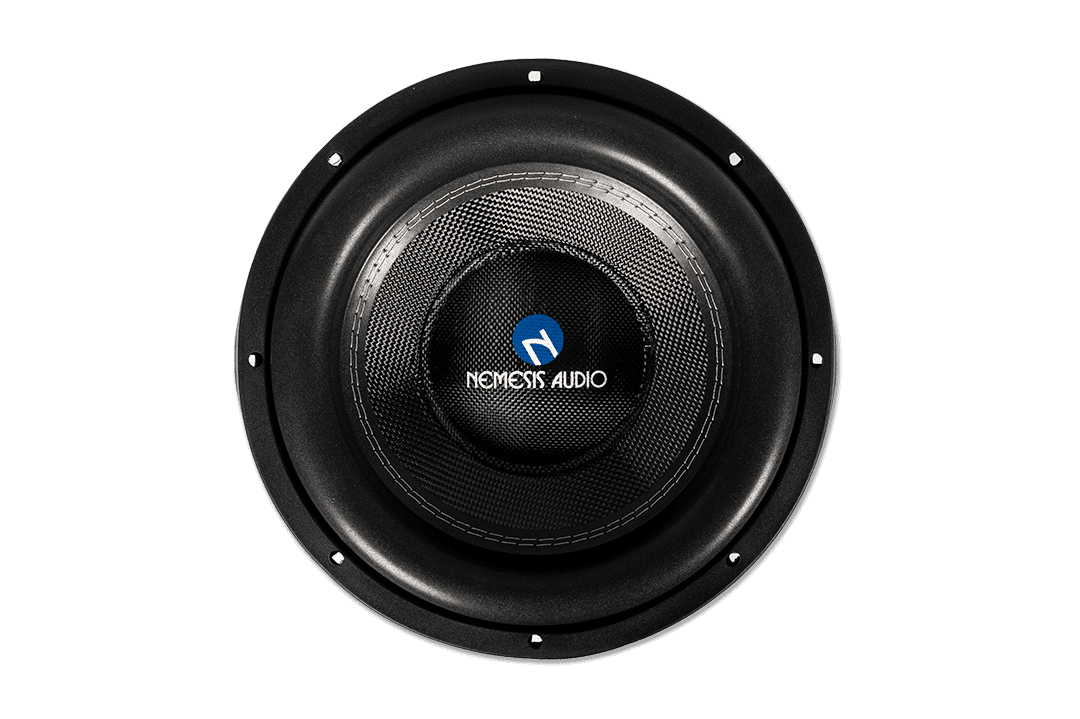 Nemesis Audio - NA-12M D4 12″ dual 4-Ohm car audio Mystical Series subwoofer. High power handling and clean projection for competition builds.