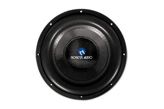 Nemesis Audio - NA-12M D4 12″ dual 4-Ohm car audio Mystical Series subwoofer. High power handling and clean projection for competition builds.
