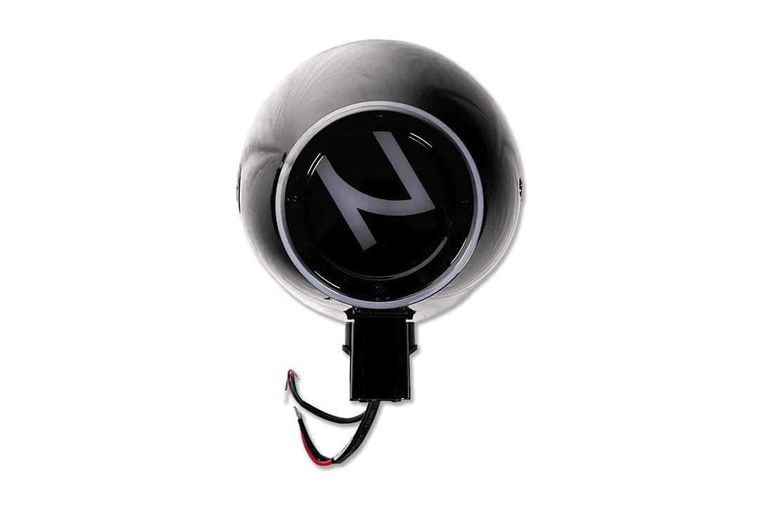 Nemesis Audio -  WAKE-6.5 -  6.5″ marine (boat) tower speakers, 300W RMS / 600W peak, horn-loaded compression driver, RGB lighting, IP65 rating.