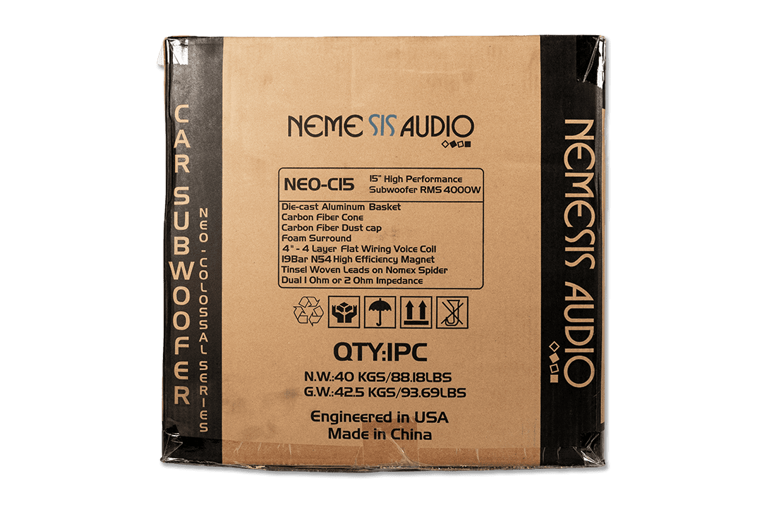 Nemesis Audio -  NEO-C15  15″ High Performance Subwoofer 4000W