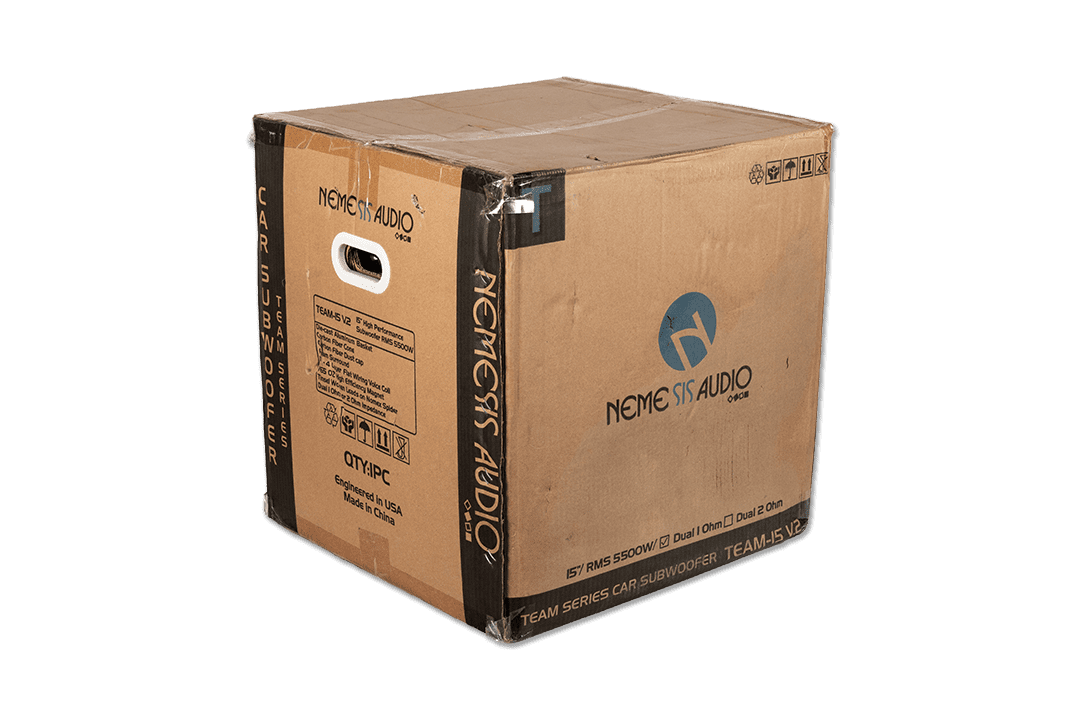 Nemesis Audio - TEAM-15 V.2 - 15″ High Performance Subwoofer, 5500W RMS. Heavy-duty design with 5″ voice coil and 765oz magnet.