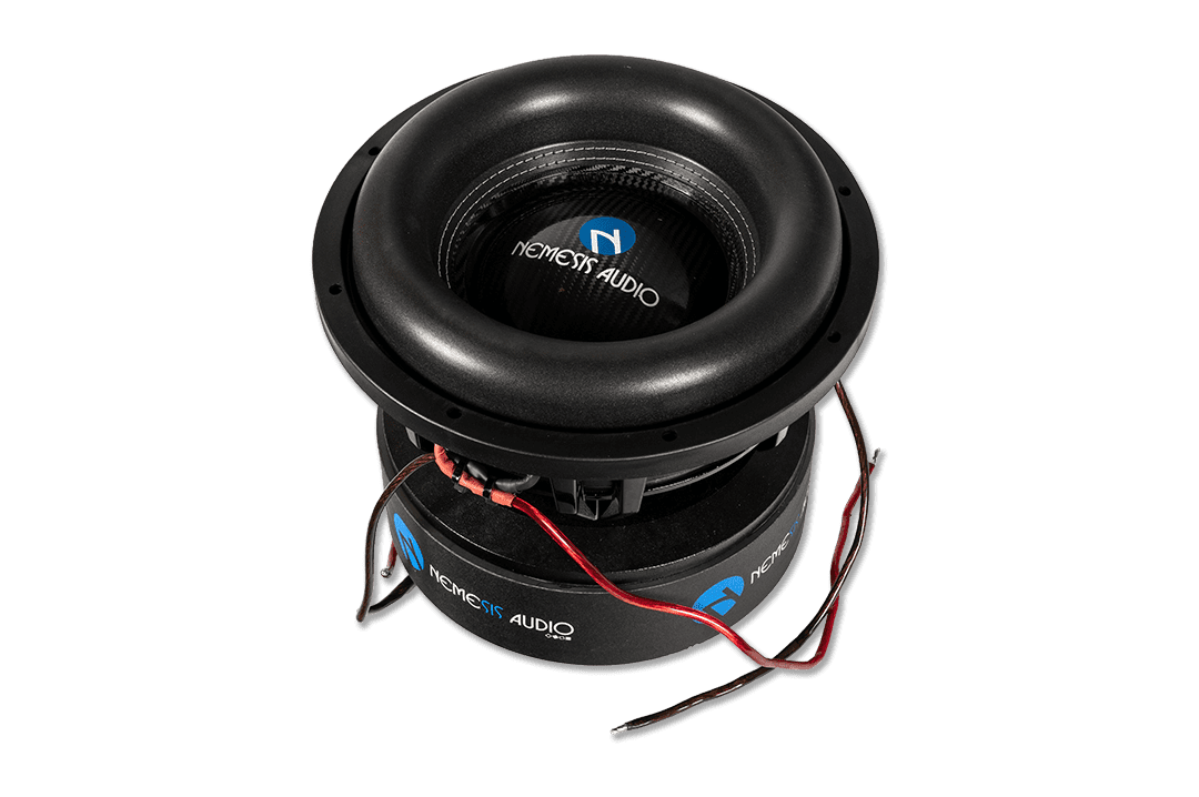 Nemesis Audio -  TEAM-12 V.2 - 12″ High Performance Subwoofer, 4500W RMS. Carbon fiber cone, 4.5″ voice coil, and massive 654 oz magnet.