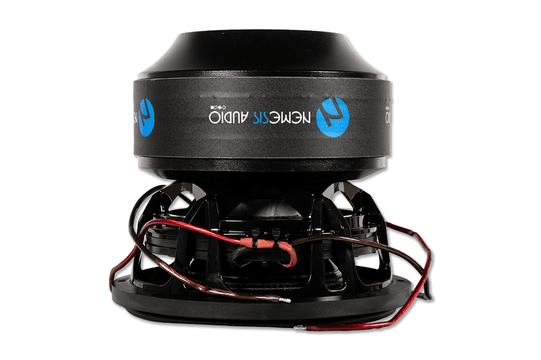 Nemesis Audio -  TEAM-12 V.2 - 12″ High Performance Subwoofer, 4500W RMS. Carbon fiber cone, 4.5″ voice coil, and massive 654 oz magnet.