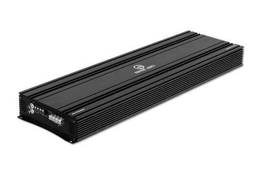 Nemesis Audio -  NA-FR20000D - 1-channel Class D amp, 20,000W RMS @1-Ohm. Smart cooling, full protection, and bass boost.