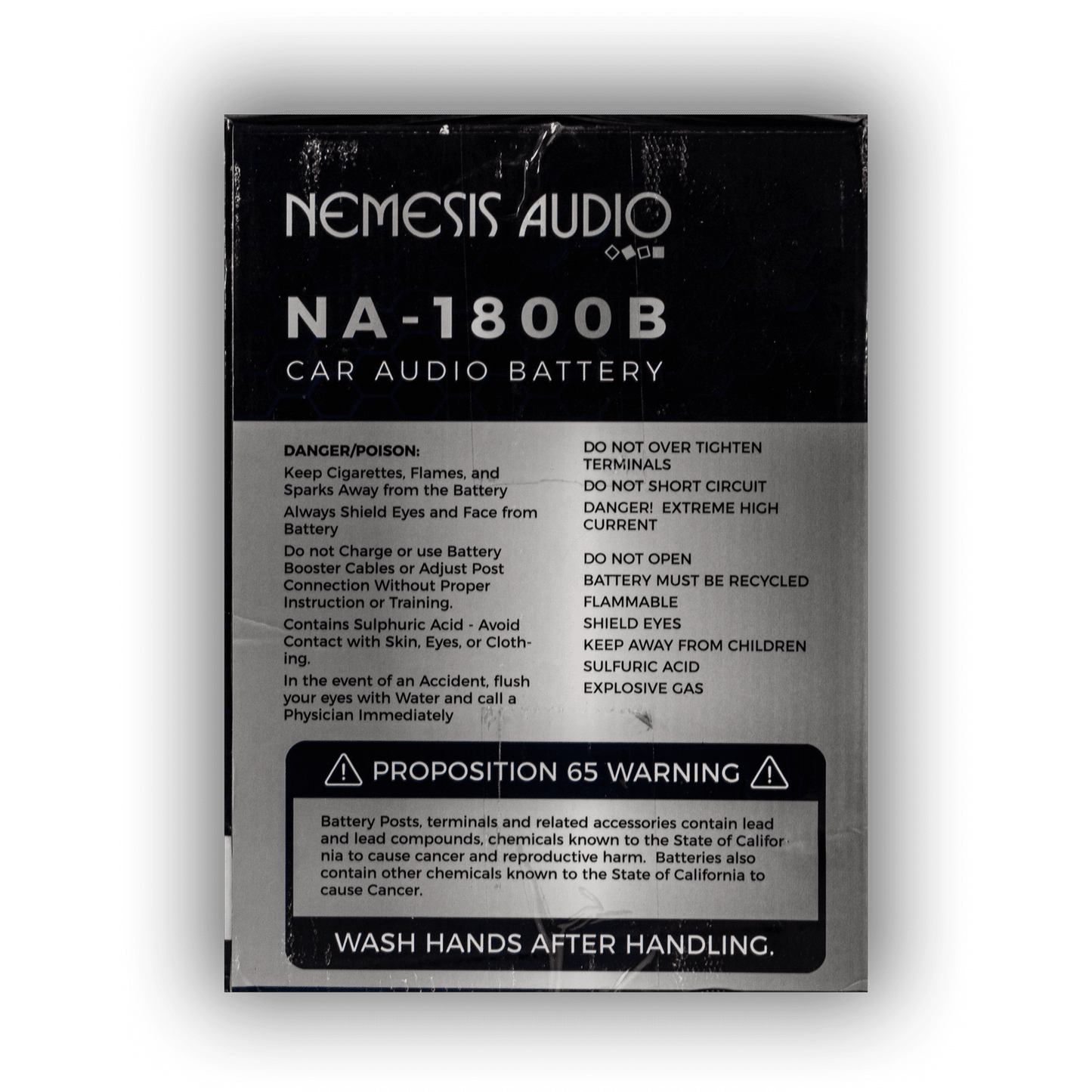 Nemesis Audio | NA-1800B | 1800W | Car Audio Battery