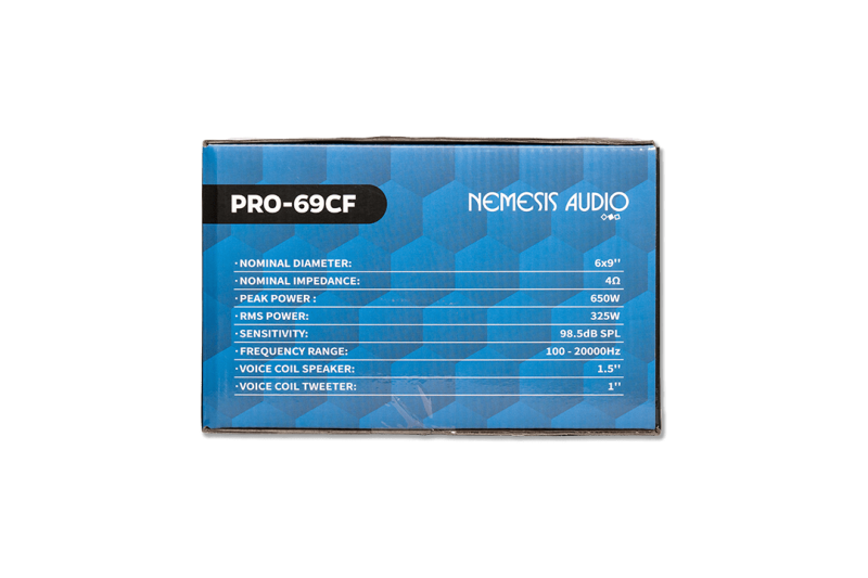 Nemesis Audio  - PRO-69CF 6×9″ Water Resistant Pro Audio Midrange Speaker – 650W Max