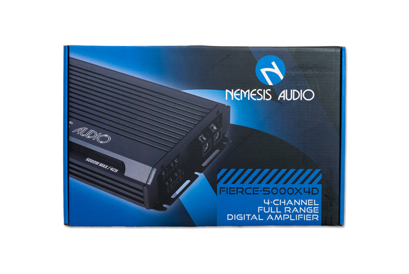 Nemesis Audio  - FIERCE-5000X4D 5000W Max 4-Channel High-Efficiency Digital Amplifier