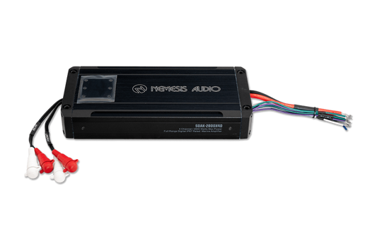 Nemesis Audio  - SOAK-2800X4D IP67 Waterproof 4-Channel Marine Amplifier – 2800W Max