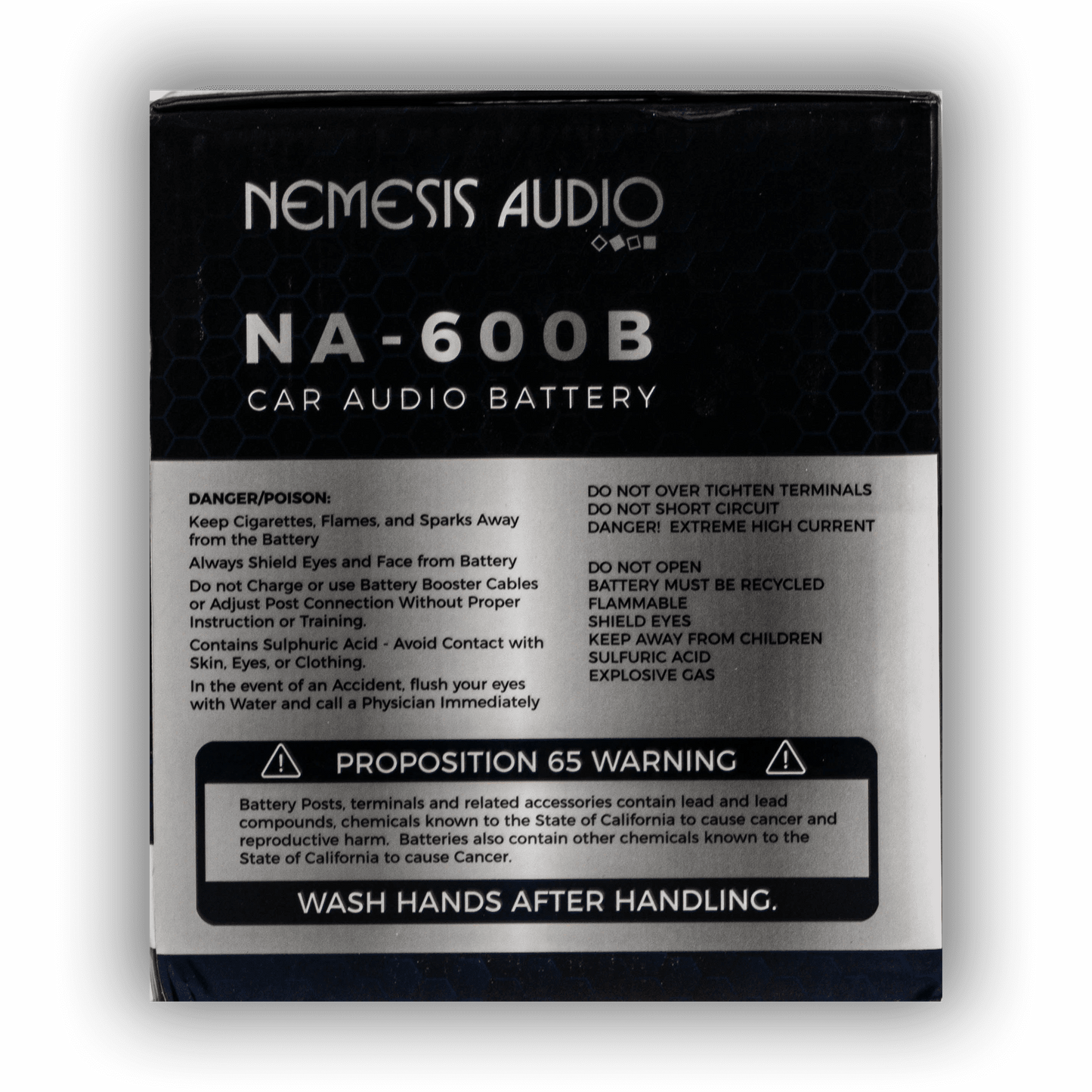 Nemesis Audio |  NA-600B | 600W | Car Audio Battery
