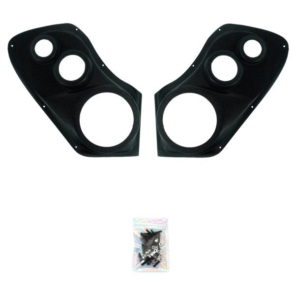 Custom Speaker Pods - 6.5″ + 3.5″ + Tweeter Front Door Speaker Pods for the 2000-2006 Chevrolet Avalanche, Tahoe, Suburban, Silverado, GMC Yukon, Sierra & Cadillac Escalade
