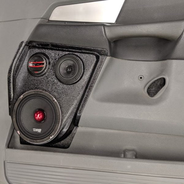 Custom Speaker Pods -  6.5″ and 3.5″ and Tweeter Speaker Pods for the Front Door of a 06-08 Dodge Ram