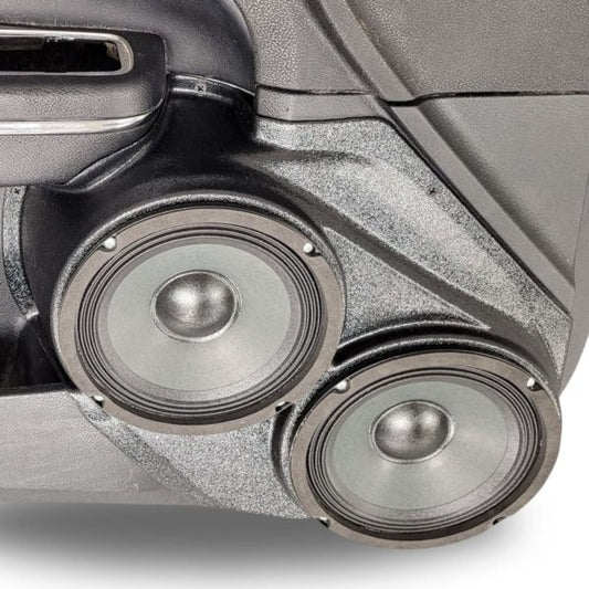Pasgemaakte Luidsprekerpeule - Dubbele 6.5″ Luidsprekerpeule vir die Voordeur van 'n 11-23 Dodge Charger-Chrysler 300C 
