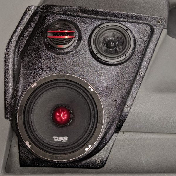 Custom Speaker Pods -  6.5″ and 3.5″ and Tweeter Speaker Pods for the Front Door of a 06-08 Dodge Ram
