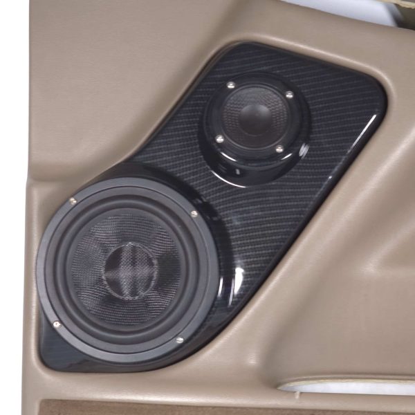 Custom Speaker Pods - Flangeless 6.5″ + 3.5″ Front Door Speaker Pods for the 2000-2006 Chevrolet Avalanche, Tahoe, Suburban, Silverado, GMC Yukon, Sierra & Cadillac Escalade