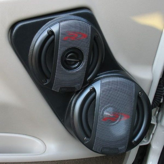 Pasgemaakte Luidsprekerpeule - Flenslose 6.5″ + 5.25″ Voordeurluidsprekerpeule vir die 2000-2006 Chevrolet Avalanche, Tahoe, Suburban, Silverado, GMC Yukon, Sierra &amp; Cadillac Escalade
