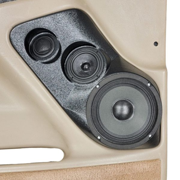 Custom Speaker Pods - Flangeless 6.5″ + 3.5″ + Tweeter Front Door Speaker Pods for the 2000-2006 Chevrolet Avalanche, Tahoe, Suburban, Silverado, GMC Yukon, Sierra & Cadillac Escalade