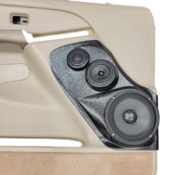 Custom Speaker Pods - 6.5″ + 3.5″ + Tweeter Front Door Speaker Pods for the 2000-2006 Chevrolet Avalanche, Tahoe, Suburban, Silverado, GMC Yukon, Sierra & Cadillac Escalade