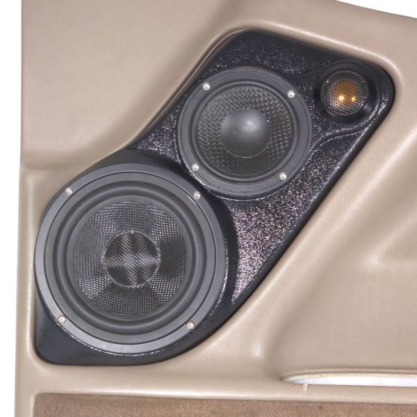 Custom Speaker Pods - Flangeless 6.5″ and 4″ + Tweeter Front Door Speaker Pods for the 2000-2006 Chevrolet Avalanche, Tahoe, Suburban, Silverado, GMC Yukon, Sierra & Cadillac Escalade