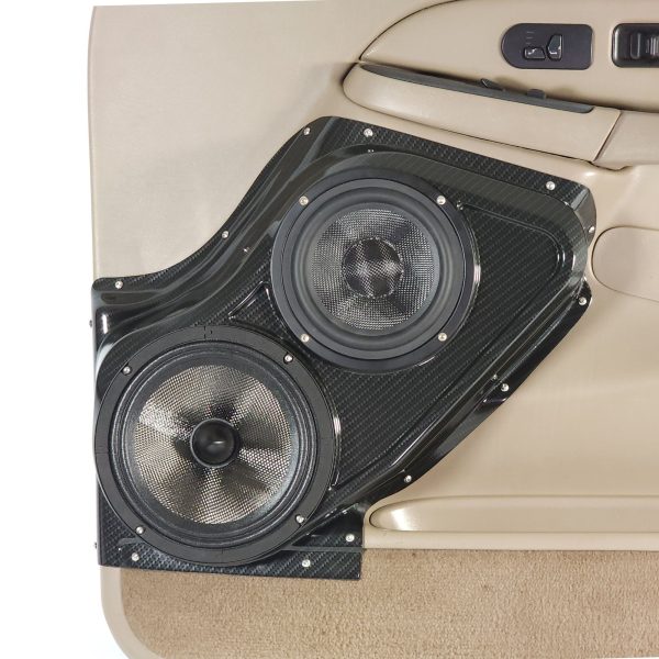 Custom Speaker Pods - 8″ + 6.5″ Front Door Speaker Pods for the 2000-2006 Chevrolet Avalanche, Tahoe, Suburban, Silverado, GMC Yukon, Sierra & Cadillac Escalade