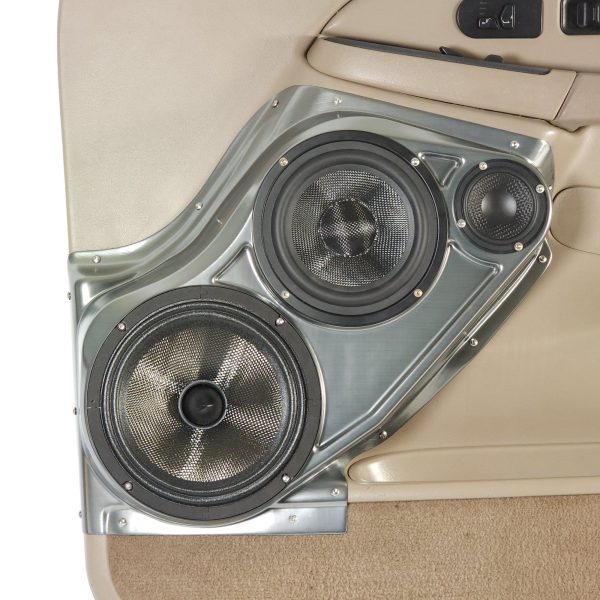Custom Speaker Pods - 8″ + 6.5″ + 3.5″ Front Door Speaker Pods for the 2000-2006 Chevrolet Avalanche, Tahoe, Suburban, Silverado, GMC Yukon, Sierra & Cadillac Escalade