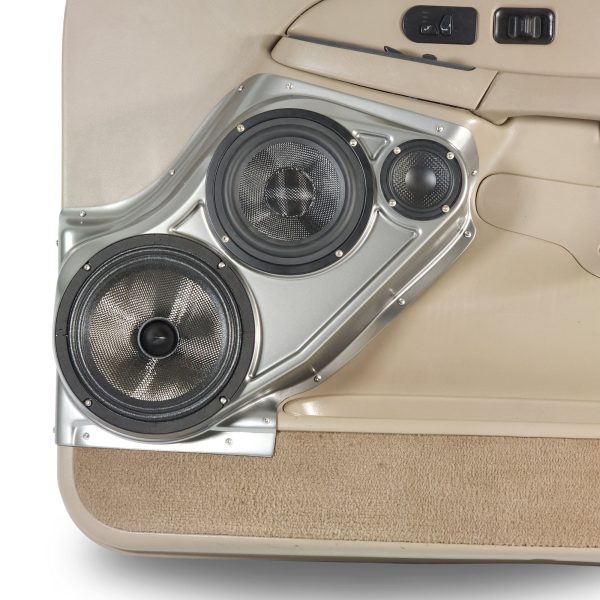 Custom Speaker Pods - 8″ + 6.5″ + 3.5″ Front Door Speaker Pods for the 2000-2006 Chevrolet Avalanche, Tahoe, Suburban, Silverado, GMC Yukon, Sierra & Cadillac Escalade