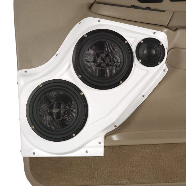 Custom Speaker Pods - Dual 6.5″ + 3.5″ Front Door Speaker Pods for the 2000-2006 Chevrolet Avalanche, Tahoe, Suburban, Silverado, GMC Yukon, Sierra & Cadillac Escalade
