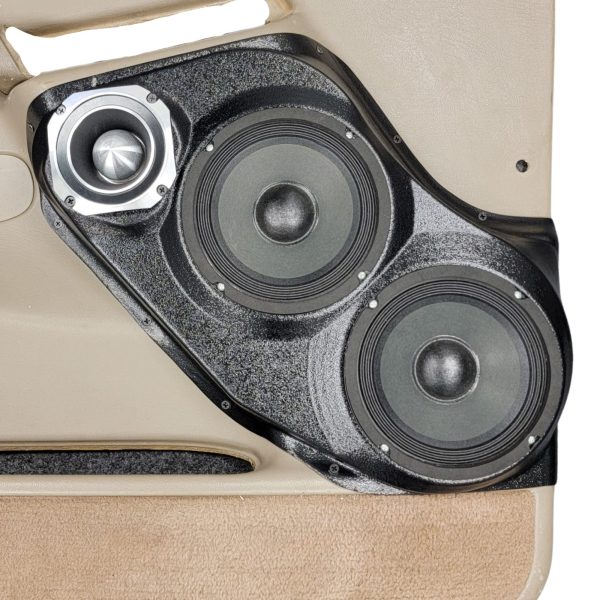 Custom Speaker Pods - Dual 6.5″ + 4″ Front Door Speaker Pods for the 2000-2006 Chevrolet Avalanche, Tahoe, Suburban, Silverado, GMC Yukon, Sierra & Cadillac Escalade