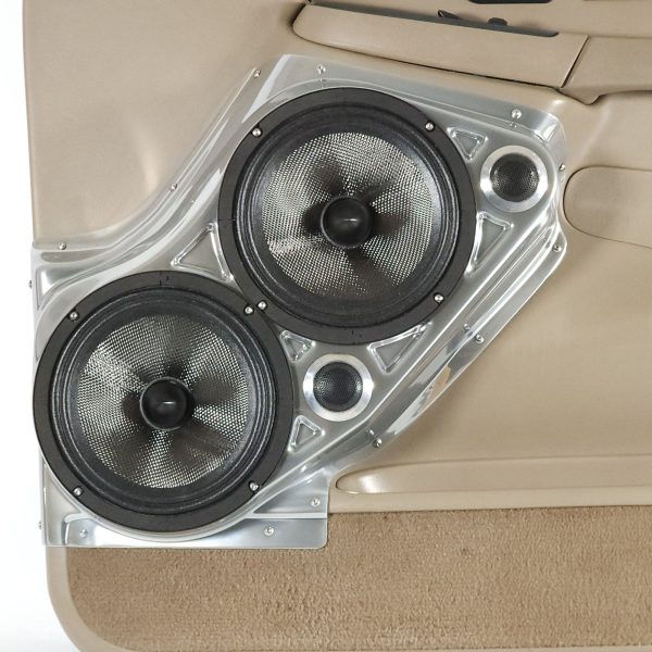 Custom Speaker Pods - Dual 8″ + Dual Tweeter Front Door Speaker Pods for the 2000-2006 Chevrolet Avalanche, Tahoe, Suburban, Silverado, GMC Yukon, Sierra & Cadillac Escalade