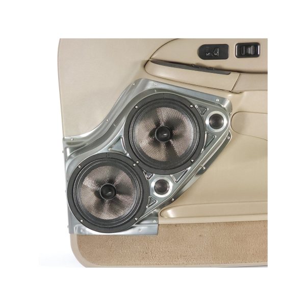 Custom Speaker Pods - Dual 8″ + Dual Tweeter Front Door Speaker Pods for the 2000-2006 Chevrolet Avalanche, Tahoe, Suburban, Silverado, GMC Yukon, Sierra & Cadillac Escalade