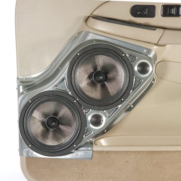Custom Speaker Pods - Dual 8″ + Dual Tweeter Front Door Speaker Pods for the 2000-2006 Chevrolet Avalanche, Tahoe, Suburban, Silverado, GMC Yukon, Sierra & Cadillac Escalade