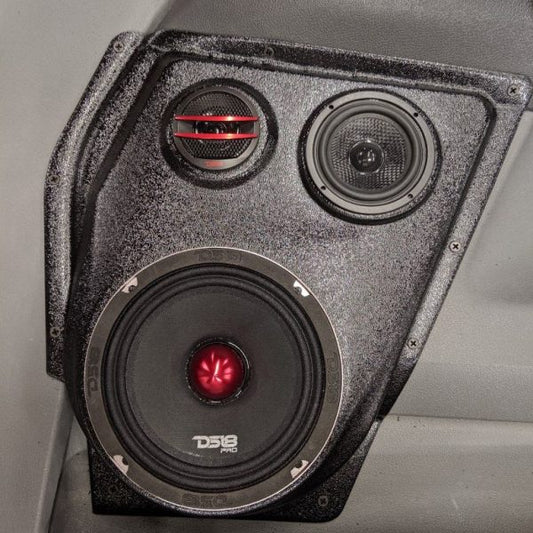 Custom Speaker Pods -  6.5″ and 3.5″ and Tweeter Speaker Pods for the Front Door of a 06-08 Dodge Ram