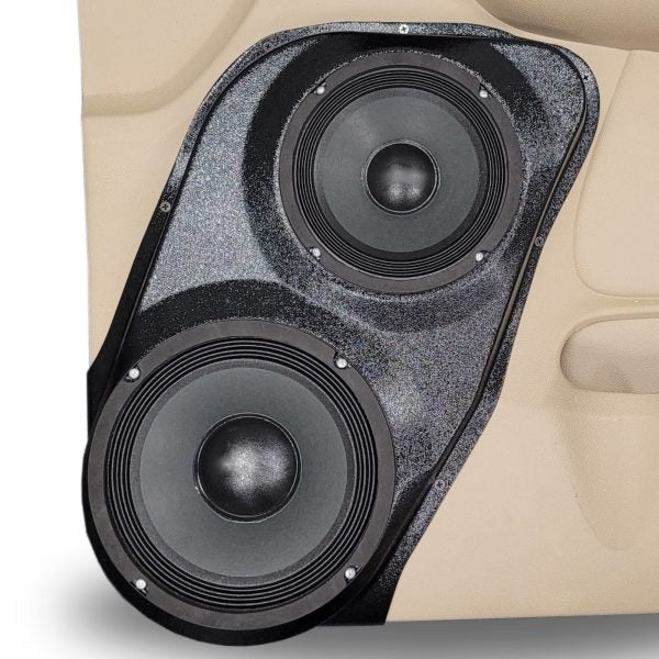 Pasgemaakte Luidsprekerpeule - 8″ + 6.5″ Voordeurluidsprekerpeule vir die 2007-2009 Chevrolet Avalanche, Tahoe, Suburban, Silverado, GMC Yukon, Sierra &amp; Cadillac Escalade *BOONSTE HANDVAT* 