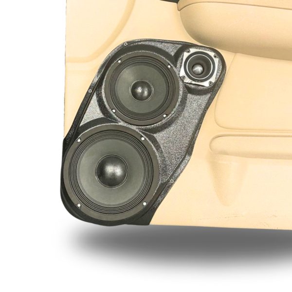 Custom Speaker Pods - 8″ and 6.5″ and 3.5″ Speaker Pods for the Front Door of a 07-09 GM Full Size Truck Upper Handle