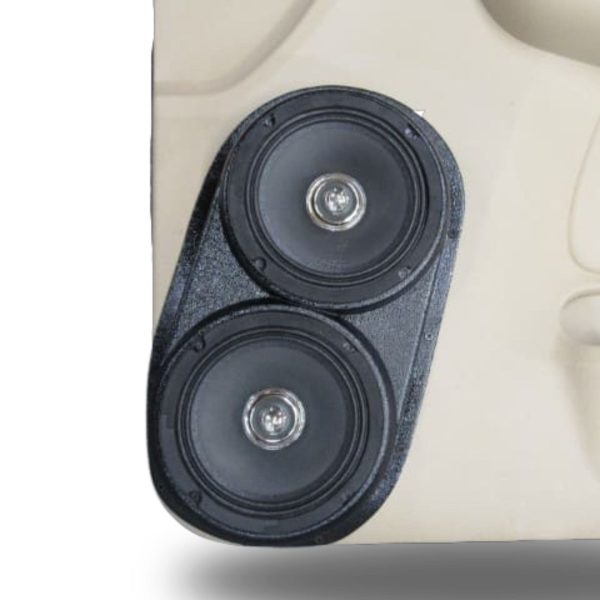 Pasgemaakte Luidsprekerpeule - Flenslose Dubbele 6.5″ Voordeurluidsprekerpeule vir die 2000-2006 Chevrolet Avalanche, Tahoe, Suburban, Silverado, GMC Yukon, Sierra &amp; Cadillac Escalade 