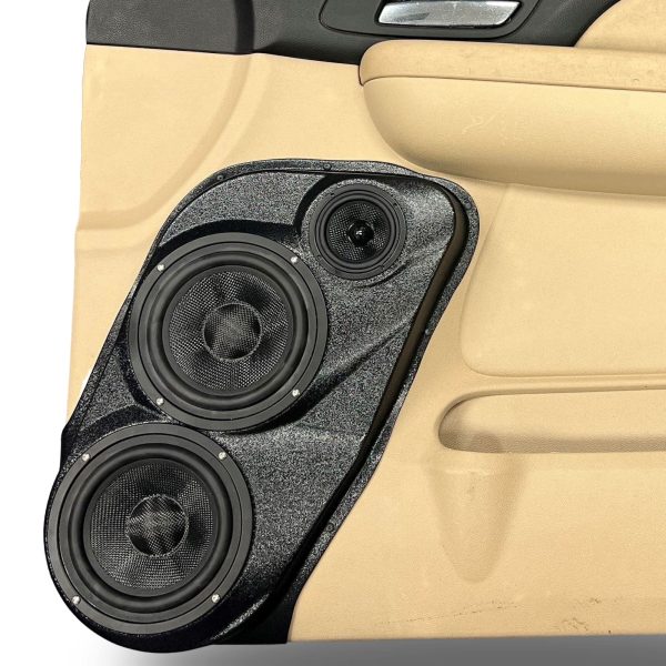 Pasgemaakte Luidsprekerpeule - Dubbele 6.5″ en 3.5″ Luidsprekerpeule vir die Voordeur van 'n 07-09 GM Volgrootte Bakkie Boonste Handvatsel