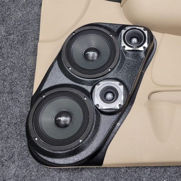 Custom Speaker Pods - Dual 6.5″ and Dual 3.5″ Speaker Pods for the Front Door of a 07-09 GM Full Size Truck Upper Handle