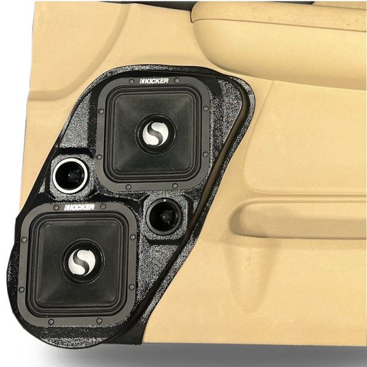 Custom Speaker Pods - Dual 7″ and Dual Tweeter Speaker Pods for the Front Door of a 07-09 GM Full Size Truck Upper Handle