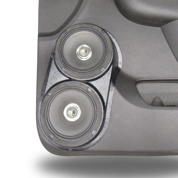 Custom Speaker Pods - Dual 6.5″ Front Door Speaker Pods for the 2010-2013 Chevrolet Silverado, GMC Sierra, 2010-2014 Chevrolet Avalanche, Tahoe, Suburban, GMC Yukon & Cadillac Escalade *UPPER HANDLE*