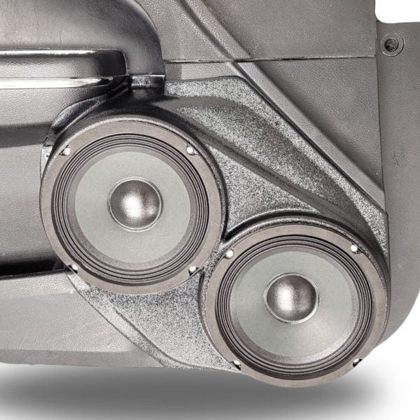 Pasgemaakte Luidsprekerpeule - Dubbele 6.5″ Luidsprekerpeule vir die Voordeur van 'n 11-23 Dodge Charger-Chrysler 300C 