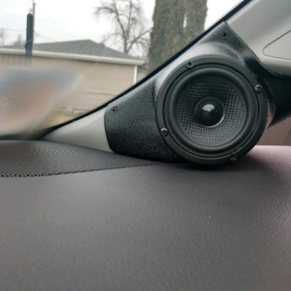 Custom Speaker Pods - 3.5″ A-Pillar Speaker Pods for the 2015-2020 Chevrolet Tahoe & Suburban + GMC Yukon (WITH DRIVER HANDLE)