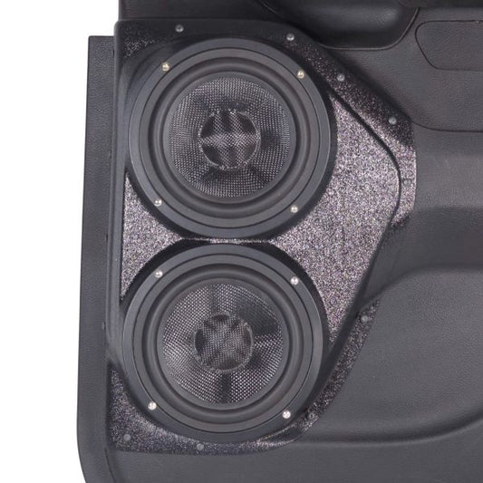 Custom Speaker Pods - Dual 6.5″ Upper Rear Door Speaker Pods for the 2019-2025 Dodge Ram Extended Cab