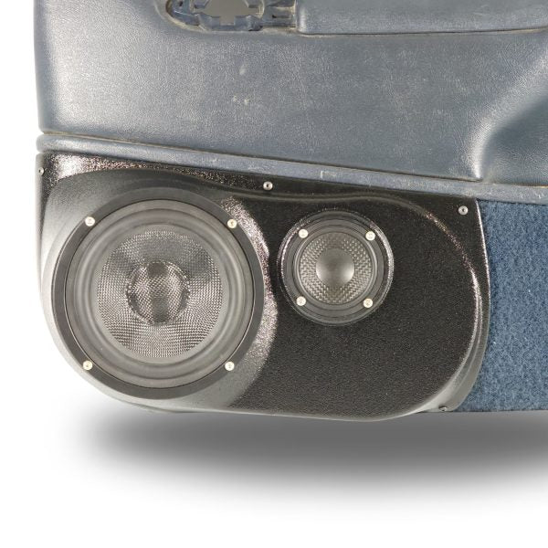 Pasgemaakte Luidsprekerpeule - 6.5″ en 3.5″ Luidsprekerpeule vir die Voordeur van 'n 95-99 GM Volgrootte Bakkie
