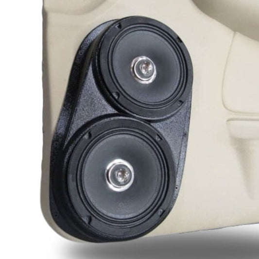 Custom Speaker Pods - Flangeless Dual 6.5″ Front Door Speaker Pods for the 2000-2006 Chevrolet Avalanche, Tahoe, Suburban, Silverado, GMC Yukon, Sierra & Cadillac Escalade