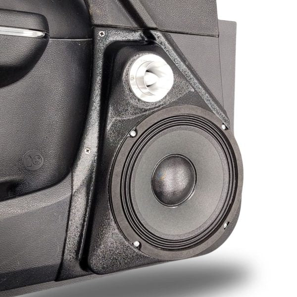 Pasgemaakte Luidsprekerpeule - 8″ en Tweeter-luidsprekerpeule vir die voordeur van 'n 11-23 Dodge Charger-Chrysler 300C 