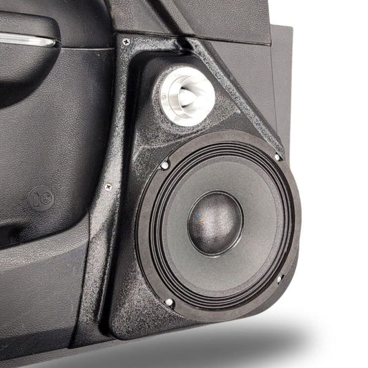 Pasgemaakte Luidsprekerpeule - 8″ en Tweeter-luidsprekerpeule vir die voordeur van 'n 11-23 Dodge Charger-Chrysler 300C 