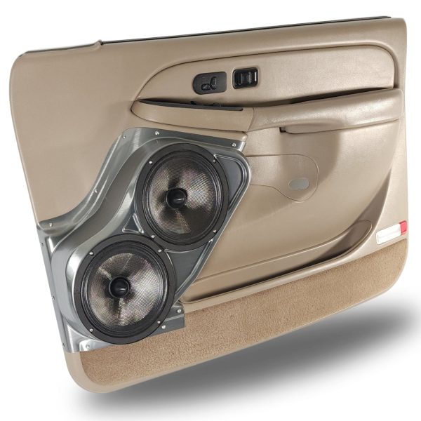 Custom Speaker Pods - Dual 8″ Front Door Speaker Pods for the 2000-2006 Chevrolet Avalanche, Tahoe, Suburban, Silverado, GMC Yukon, Sierra & Cadillac Escalade