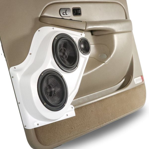 Custom Speaker Pods - Dual 6.5″ + 3.5″ Front Door Speaker Pods for the 2000-2006 Chevrolet Avalanche, Tahoe, Suburban, Silverado, GMC Yukon, Sierra & Cadillac Escalade