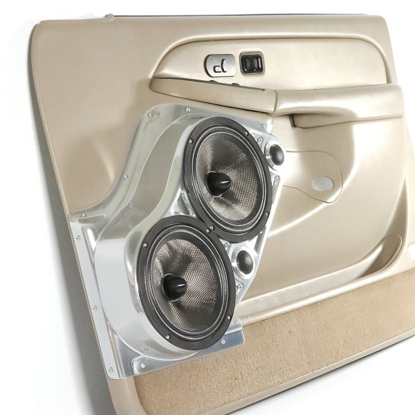 Custom Speaker Pods - Dual 8″ + Dual Tweeter Front Door Speaker Pods for the 2000-2006 Chevrolet Avalanche, Tahoe, Suburban, Silverado, GMC Yukon, Sierra & Cadillac Escalade