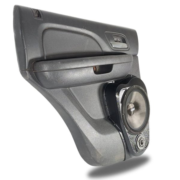 Custom Speaker Pods -  10″ and 3.5″ Speaker Pods for the Rear Door of a 07-14 GM Full Size Truck Upper Handle