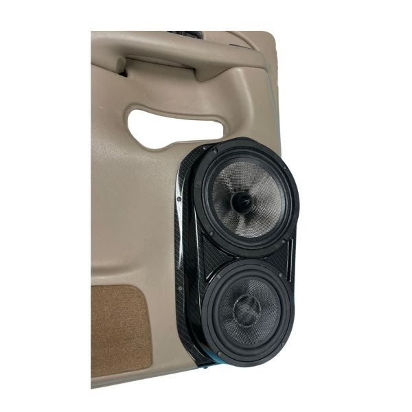 Custom Speaker Pods - 8″+ 6.5″ Rear Door Speaker Pods for 2000-2006 Chevrolet Avalanche, Silverado, Tahoe, Suburban & GMC Yukon, Sierra & Cadillac Escalade